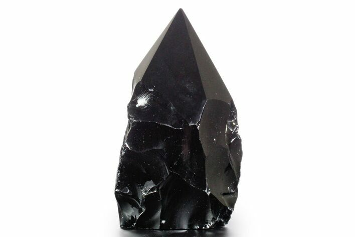 Free-Standing Polished Obsidian Point - Mexico #355038